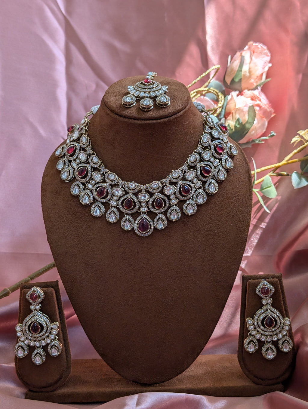 Heer Polki Bridal Necklace Set