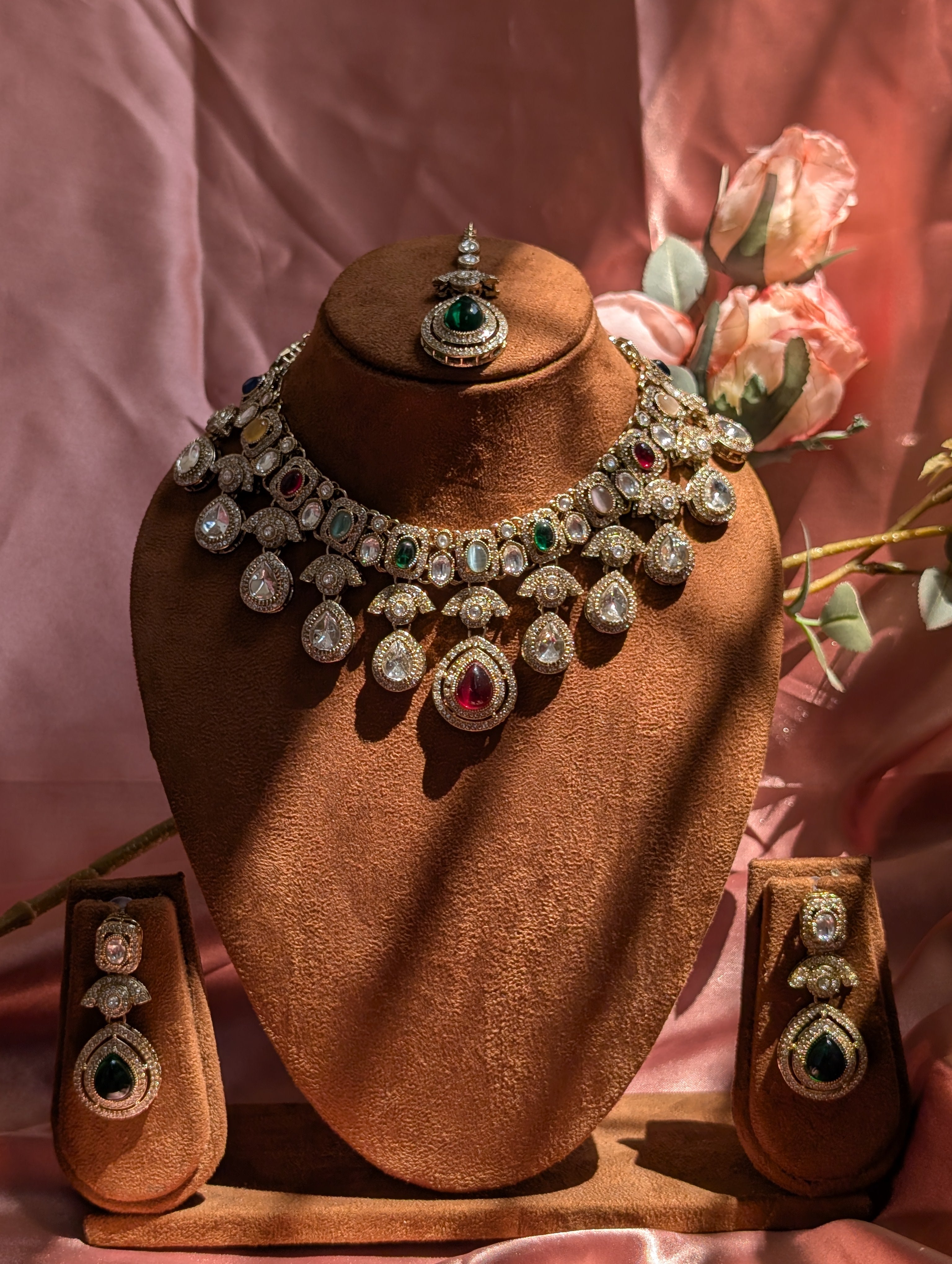 Navratna Polki Choker Set