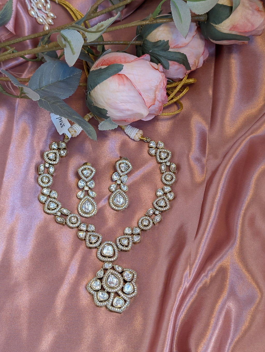 Classic Polki Bridal Necklace Set