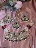 Sitara Pearl Polki Necklace Set