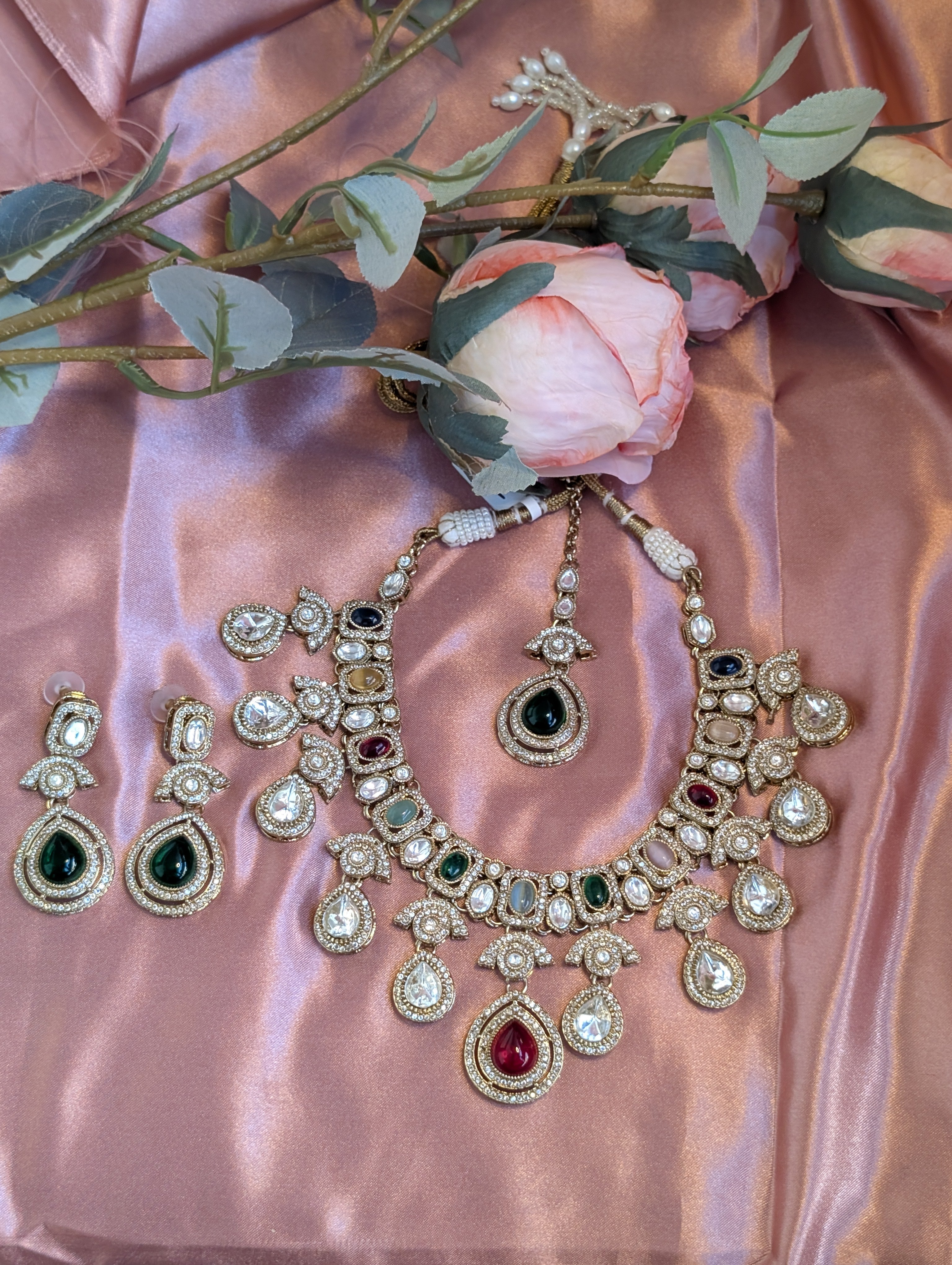 Navratna Polki Choker Set